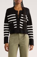 Vigoss Stripe Pocket Cardigan