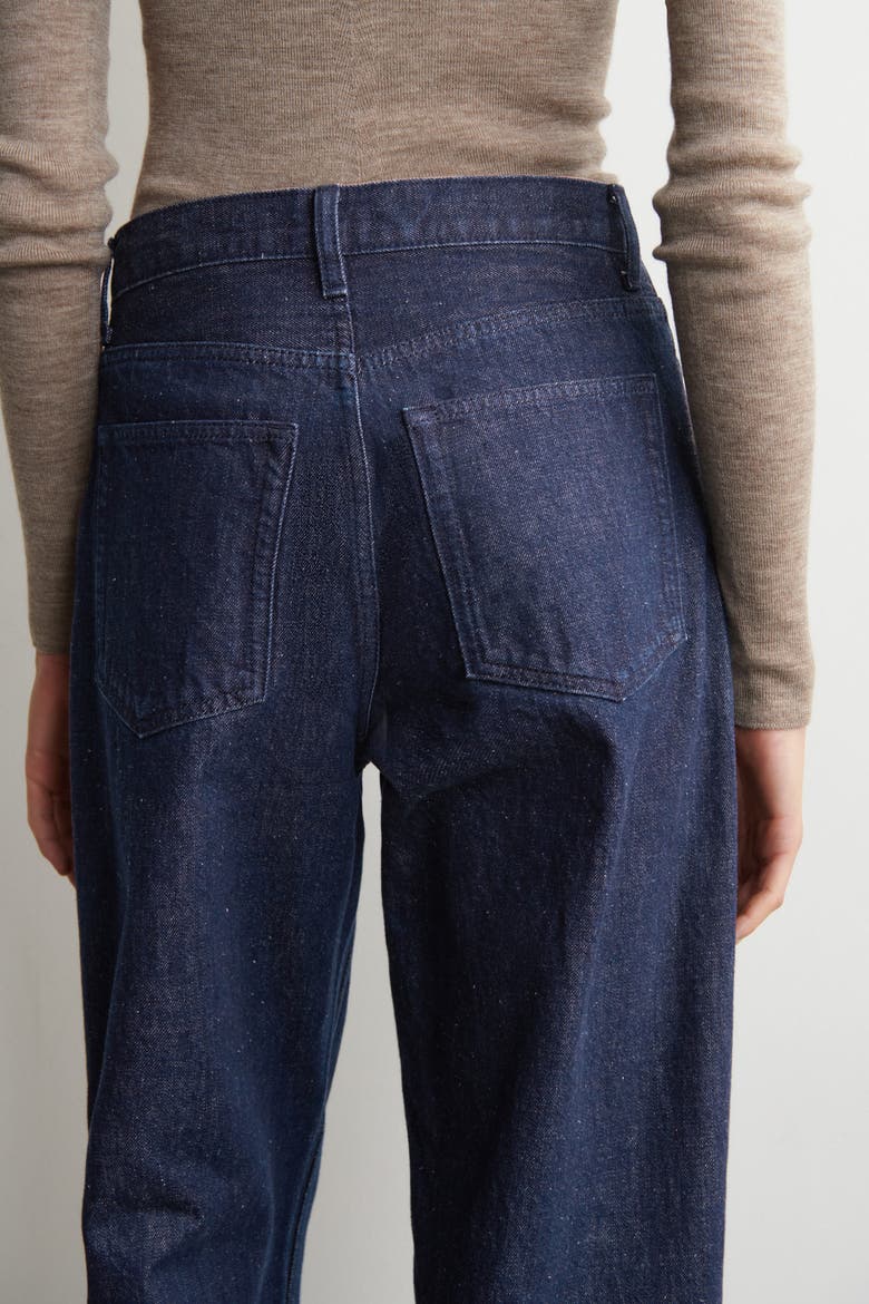 Bay Barrel-Leg Jeans, Alternate, color, DARK BLUE
