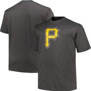 PROFILE Men's Profile Heather Black Pittsburgh Pirates Big & Tall Weathered Logo T-Shirt