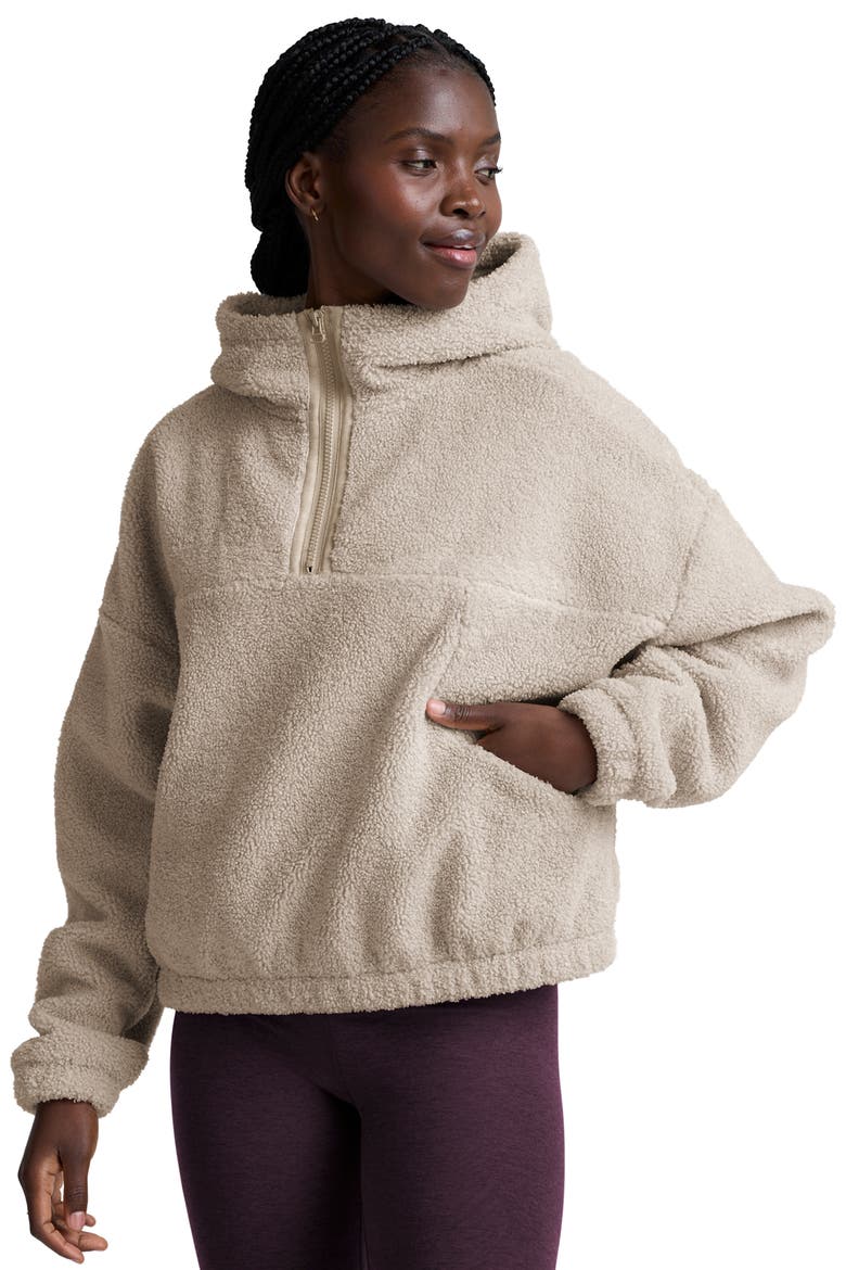 Unity Quarter Zip Hoodie, Alternate, color, OAT LATTE HEATHER