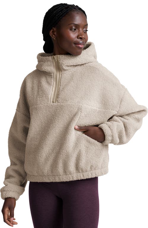 Beyond Yoga Unity Quarter Zip Hoodie In Neutral