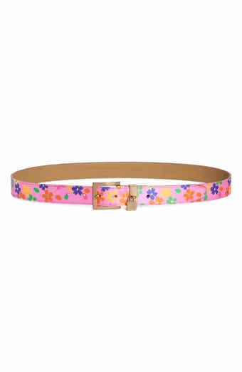 Kurt Geiger London Floral Print Faux Leather Belt
