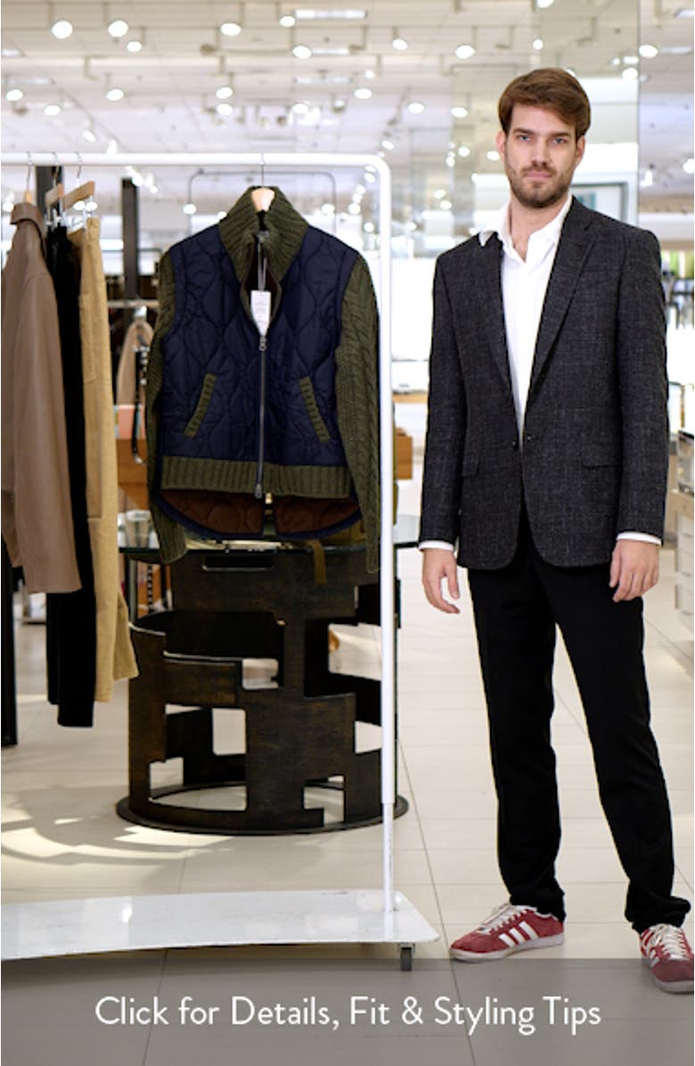 Patra Quilted Mixed Media Wool Blend Jacket, sales video thumbnail