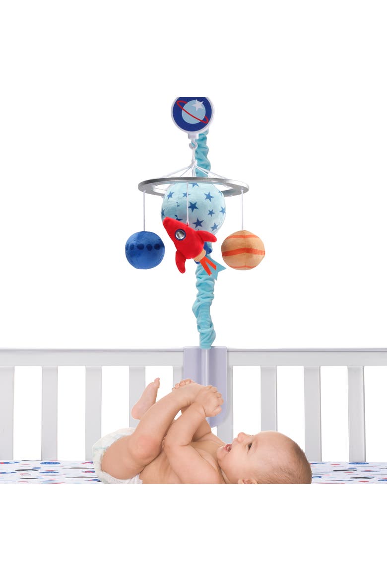 Space Galaxy Musical Baby Crib Mobile Soother Toy, Alternate, color, Blue