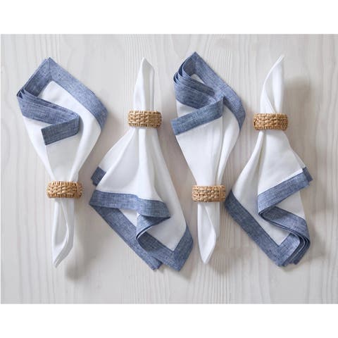 Linen Dinner Napkins Set of 4, 20 x 20" - Classic