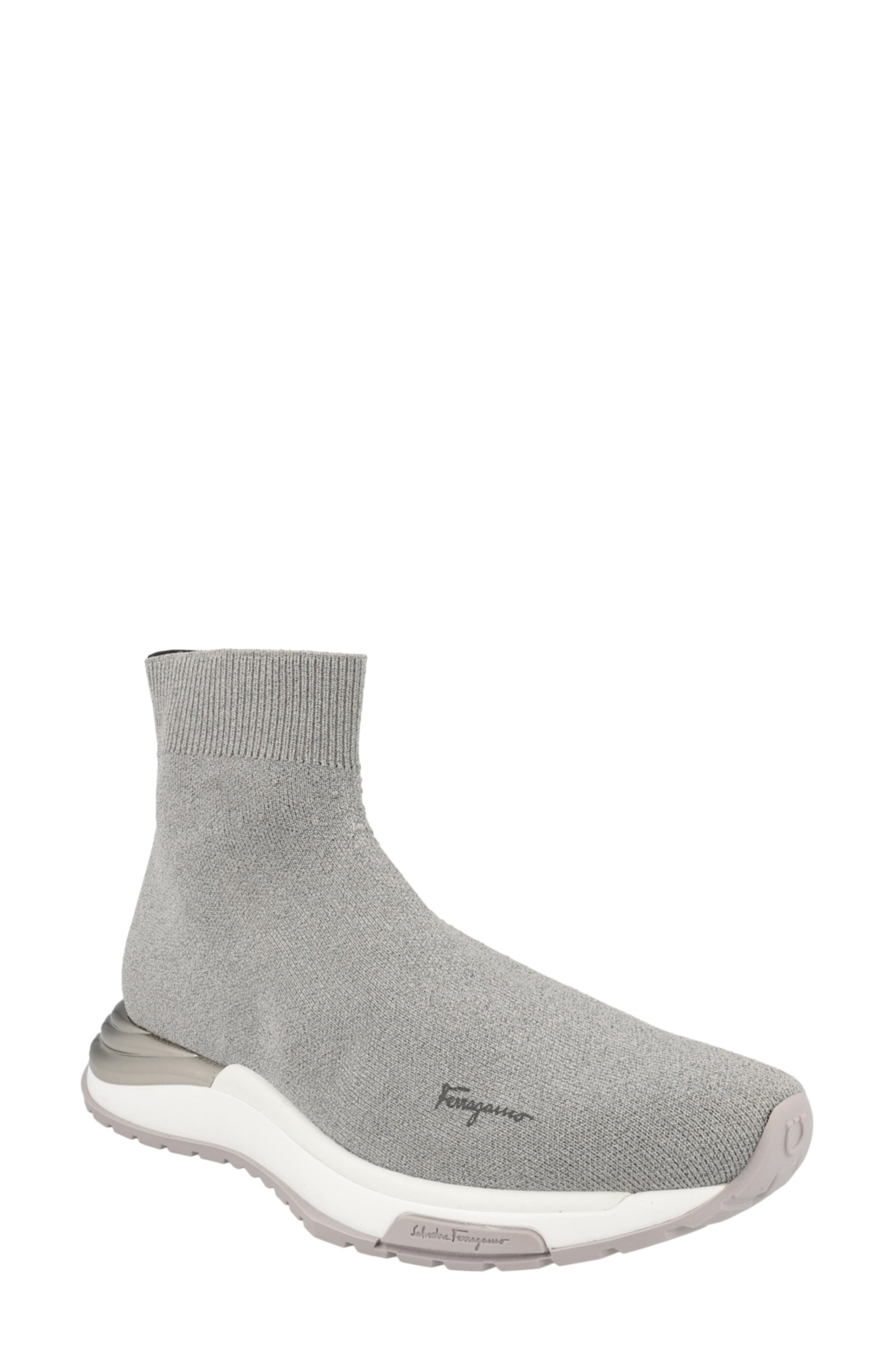 FERRAGAMO Ninette Knit Sock High Top Sneaker