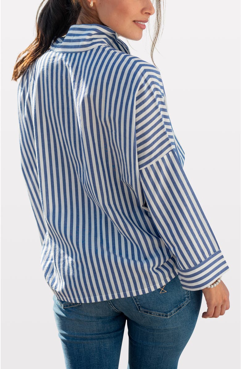 Voyageur by MERSEA Emerson Pop Up Collar Top, Alternate, color,