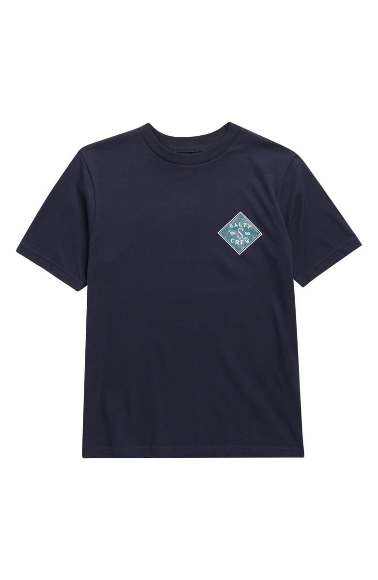 Salty Crew Tippet Fill Graphic Crewneck T-Shirt, Main, color, Navy