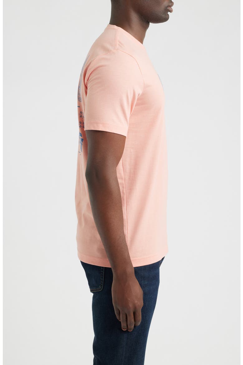 VIP Only Graphic Crewneck T-Shirt, Alternate, color, HEATHER CORAL HAZE