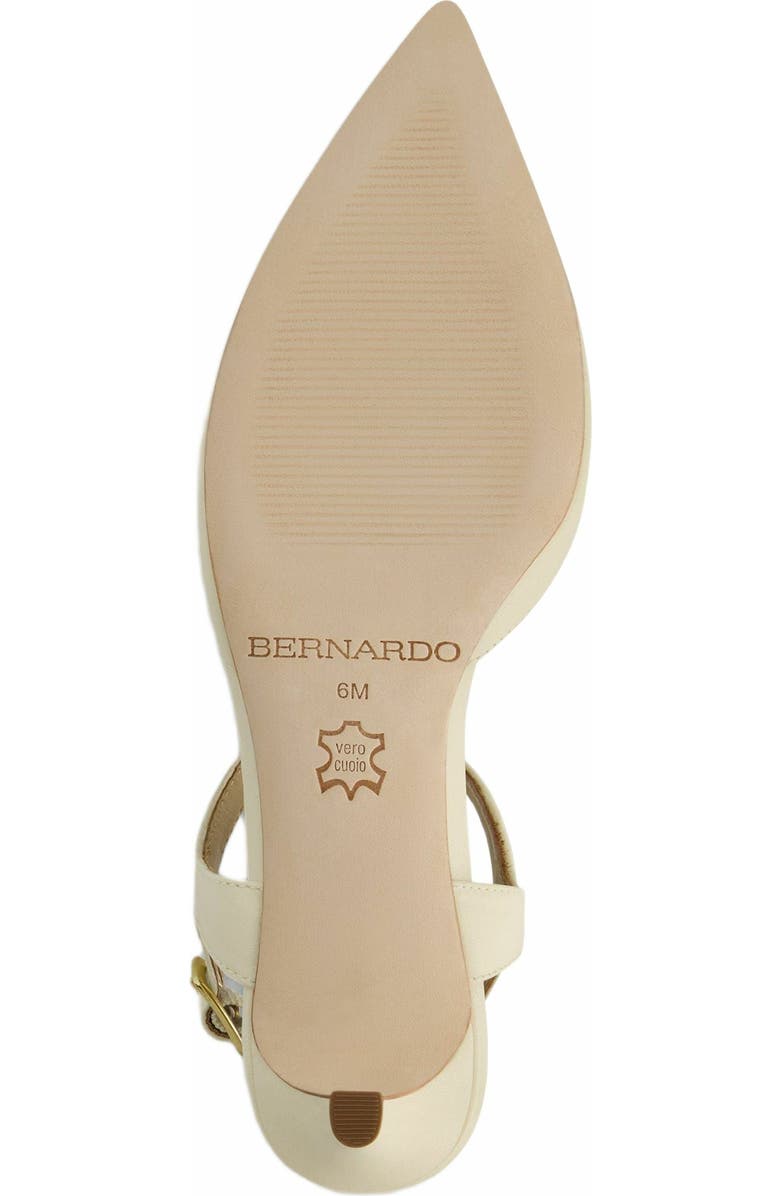 Bernardo Footwear Malta Slingback Kitten Pump, Alternate, color, Eggshell