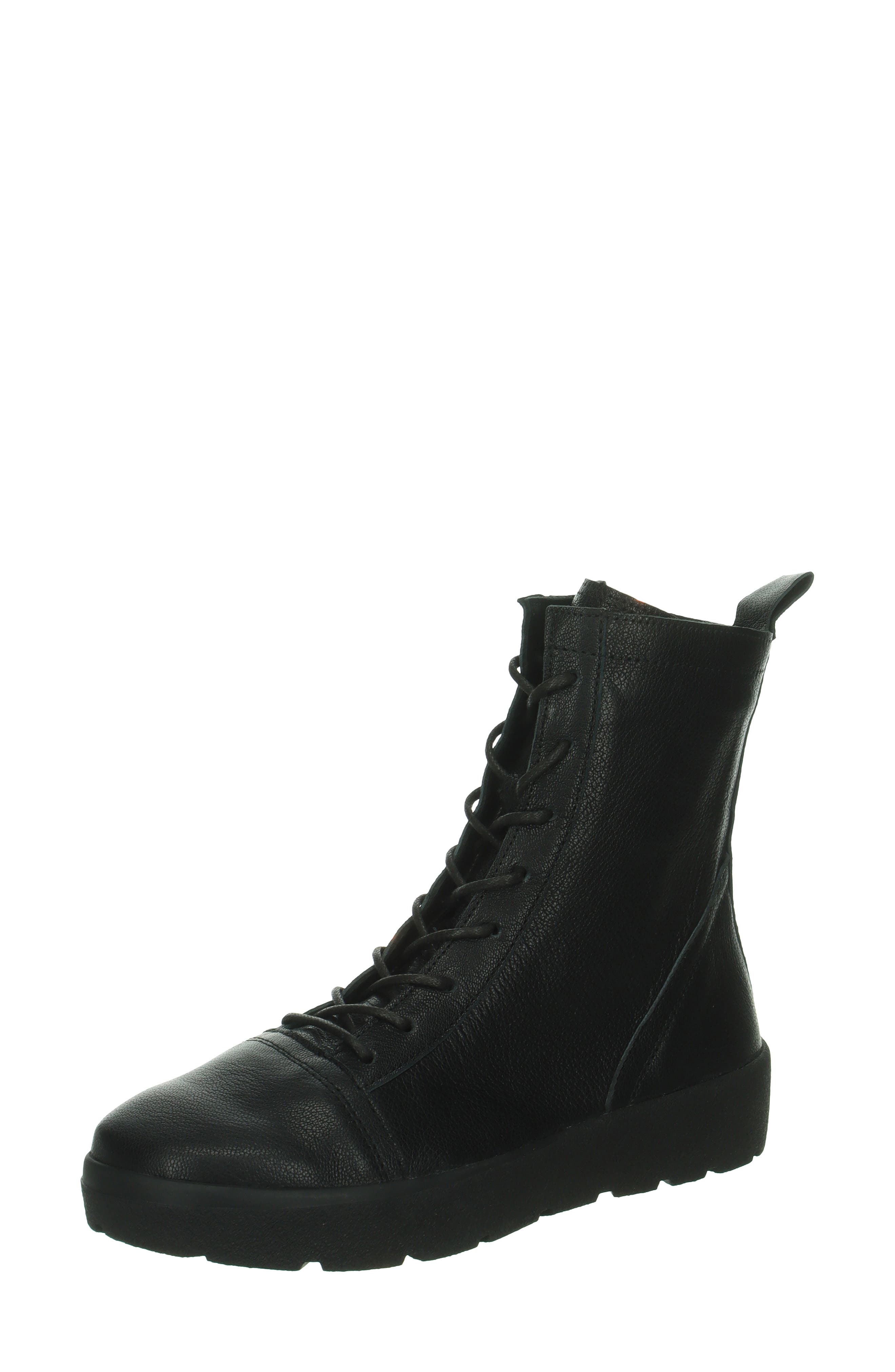 Crepes Ankle Boot, Main, color, BLACK/ KOMBI