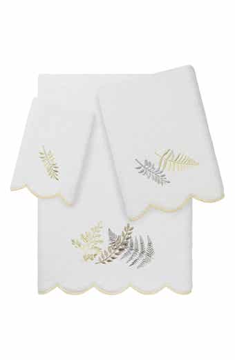 Fern Toss Scallop 3-Piece Towel Set