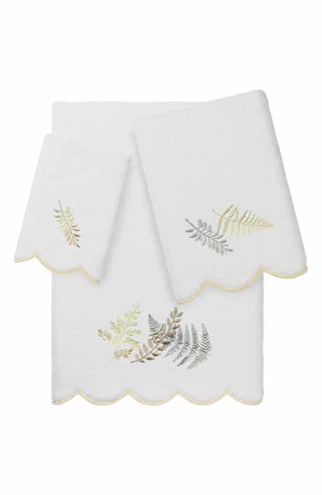 Fern Toss Scallop 3-Piece Towel Set