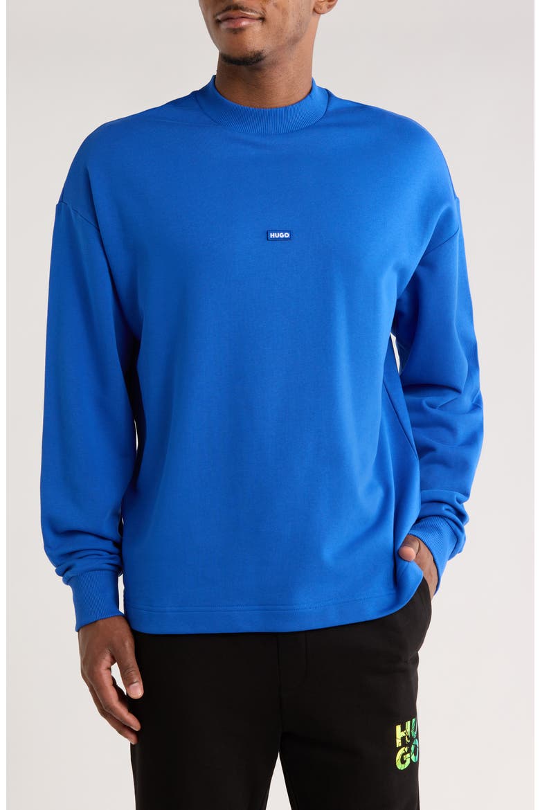 Nedro Cotton French Terry Sweatshirt, Main, color, BLUE