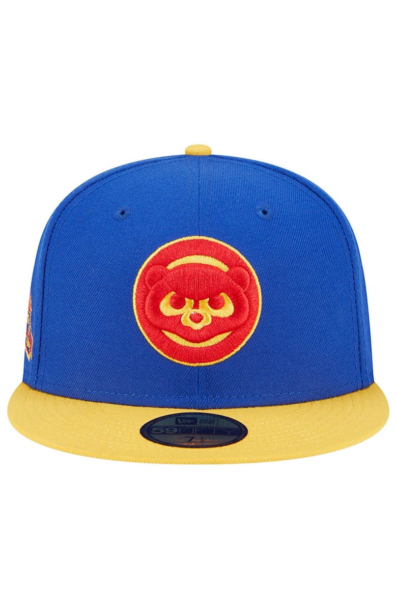 New Era Men's New Era Royal/Yellow Chicago Cubs Empire 59FIFTY Fitted Hat, Alternate, color, Royal