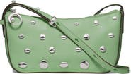 Kate Spade New York halo studded fine grain leather crossbody