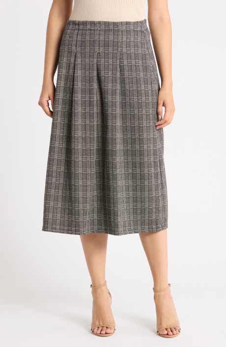 Plaid Pleated Skirt