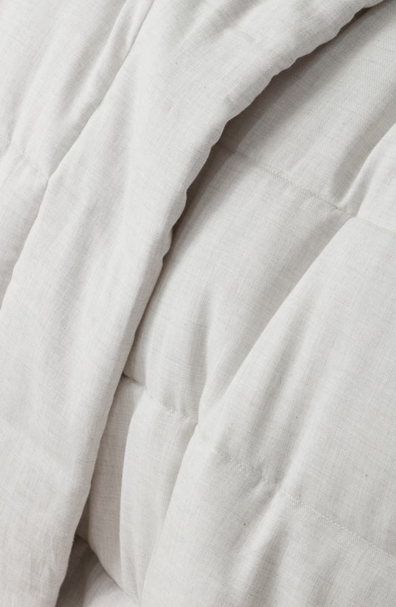 Nordstrom Organic Cotton Mélange Quilted Comforter & Shams Set, Alternate, color, Grey Vapor