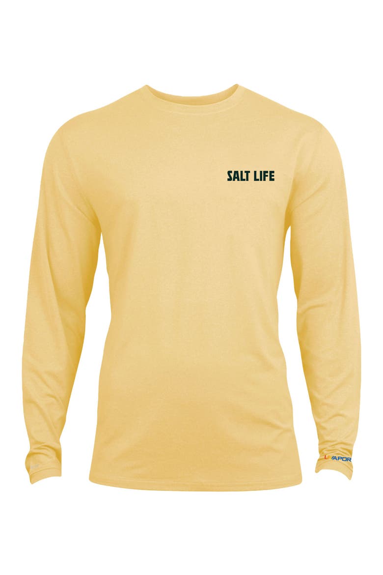 Live Above or Below Long Sleeve Performance Tee, Main, color, Golden Haze Heather
