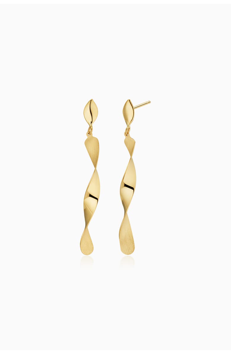 Oradina 14K Gold Candy Cane Drop Earrings, Main, color,