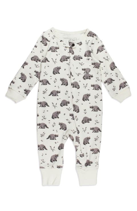 Organic Cotton Hooded Footless Romper