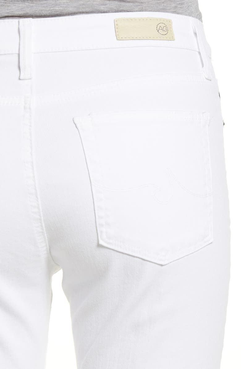 AG The Farrah High Waist Raw Hem Ankle Skinny Jeans, Alternate, color,