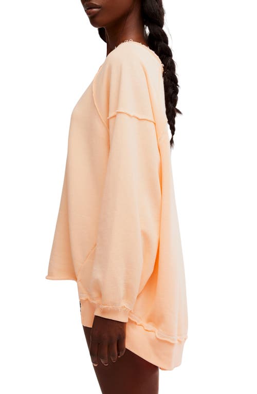 Free People Fp Movement One To Beat Oversize Pullover In Orange