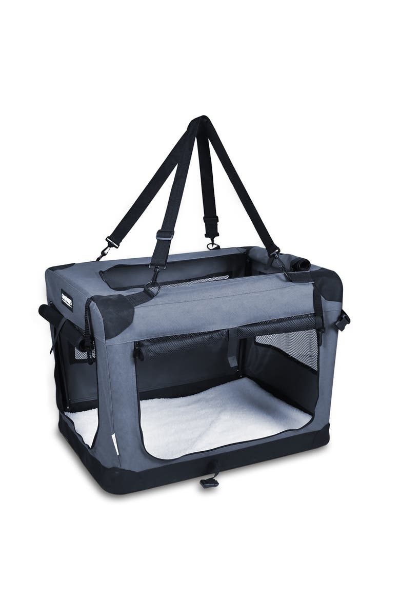 JESPET 27 Inch Pet Crate, Main, color, Gray