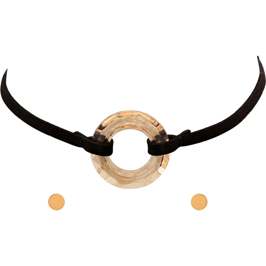 Steeltime 18k Gold Plated Choker Necklace