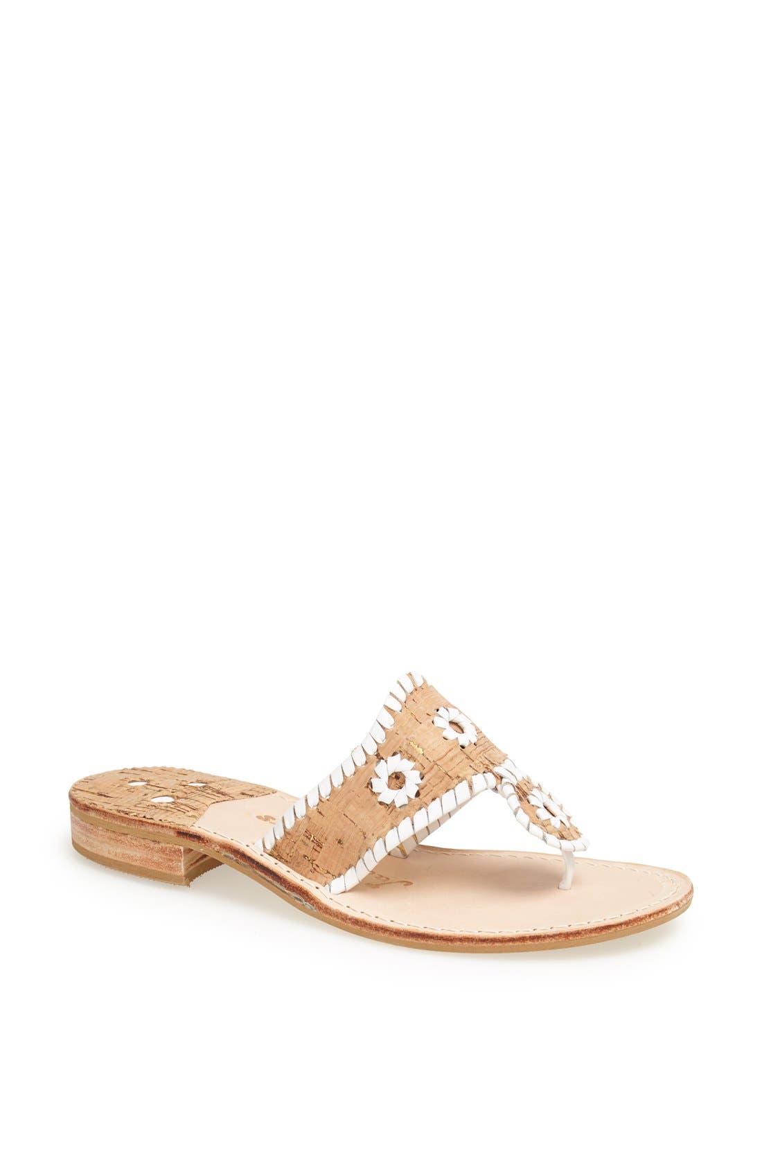 PALERMO SANDAL, Main, color, CORK/ WHITE