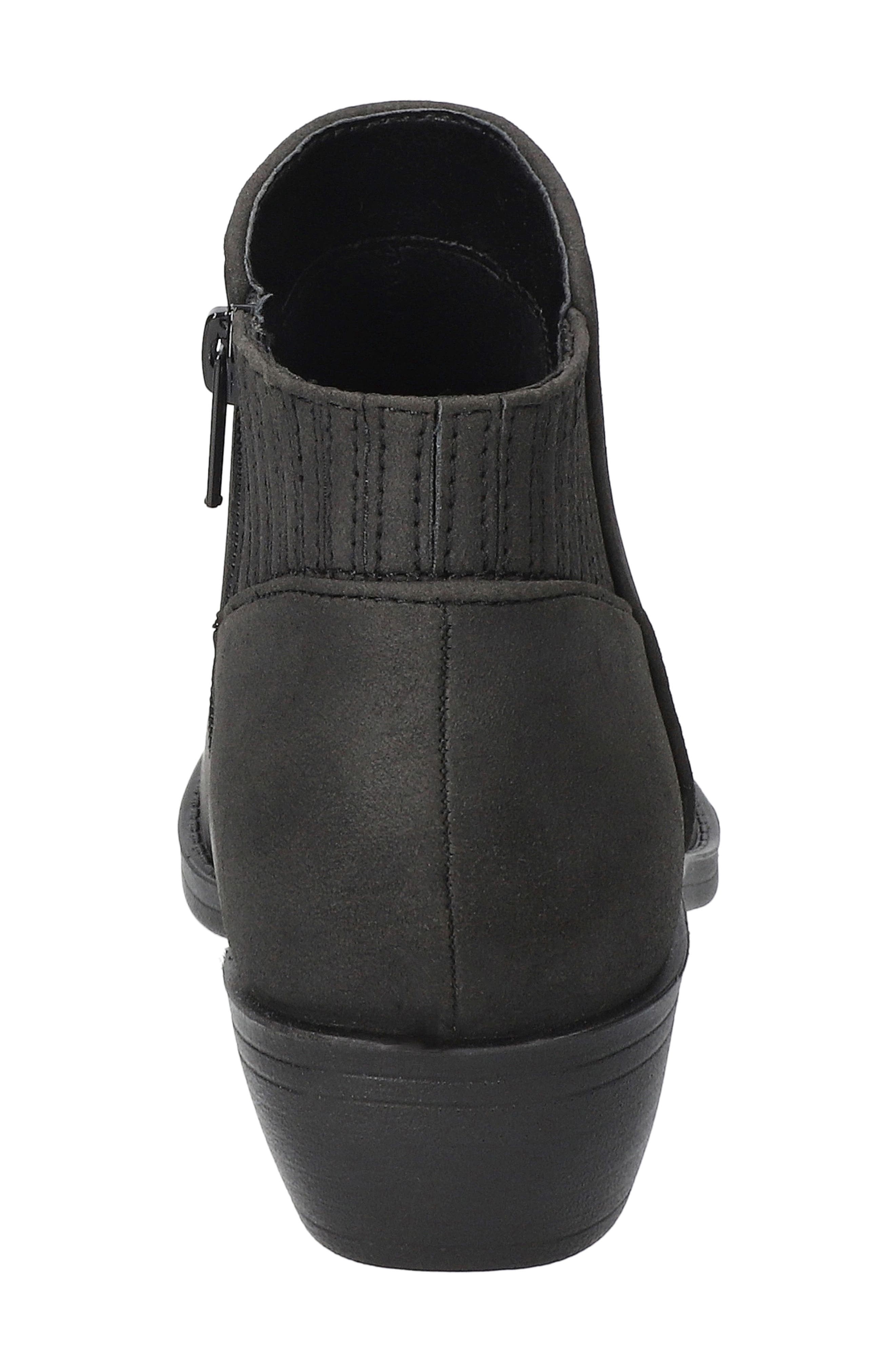Solstice Faux Leather Bootie, Alternate, color, BLACK