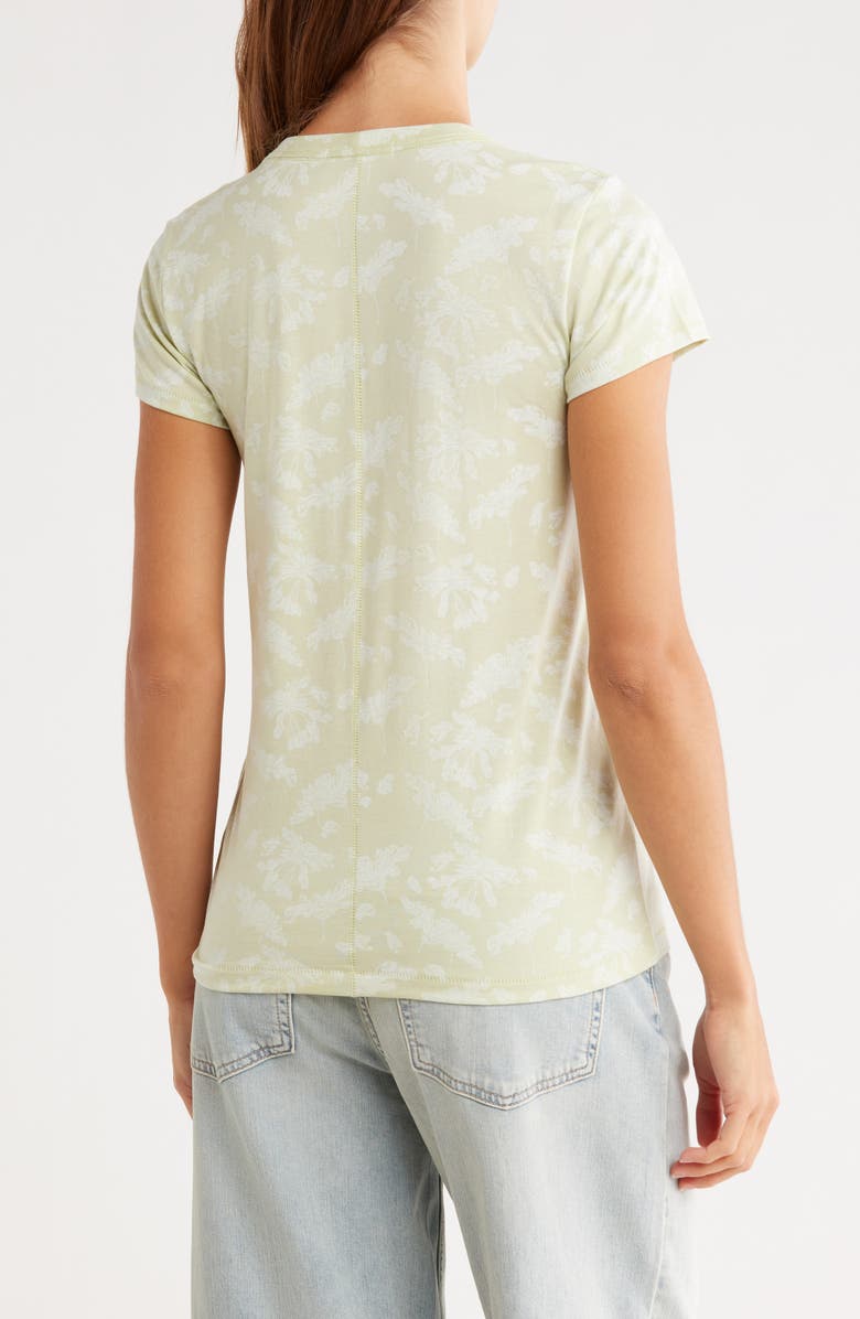 rag & bone Summer Leaf T-Shirt, Alternate, color, Green Multi