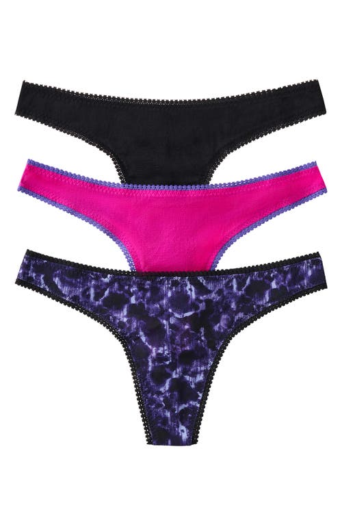 On Gossamer 3-pack Mesh Thongs In Multi