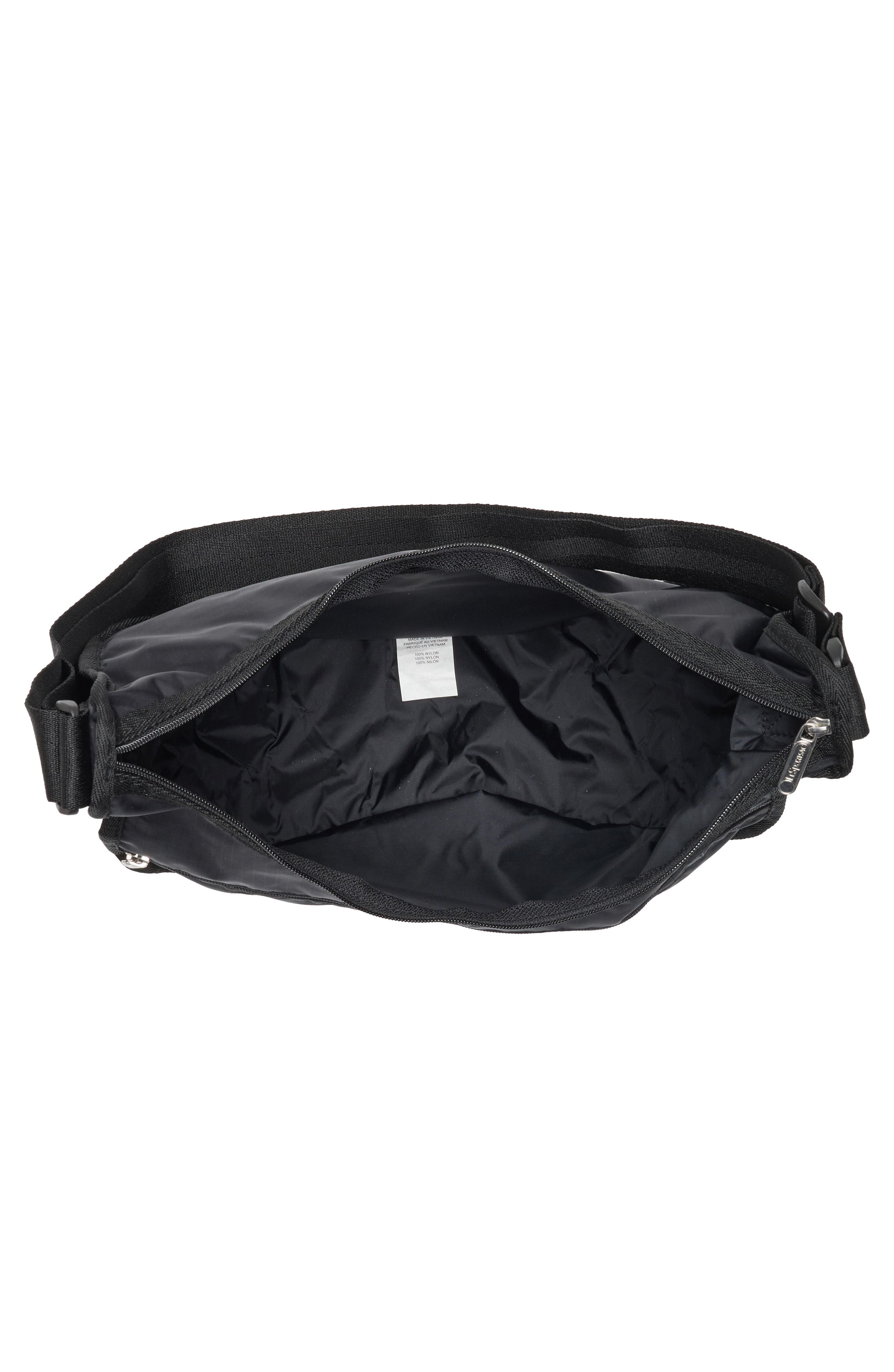 LeSportsac Everyday Hobo Crossbody Bag, Alternate, color, Recycled Black