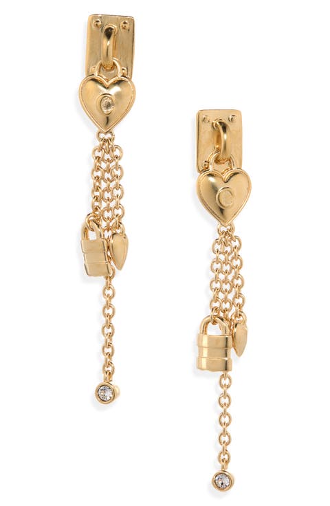 The Chloé Mini Paddington Linear Drop Earrings