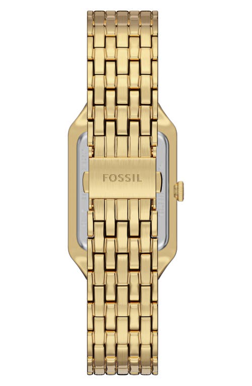 Fossil Women's Raquel Three-hand Date Gold-tone Stainless Steel Watch, 23mm In Gold