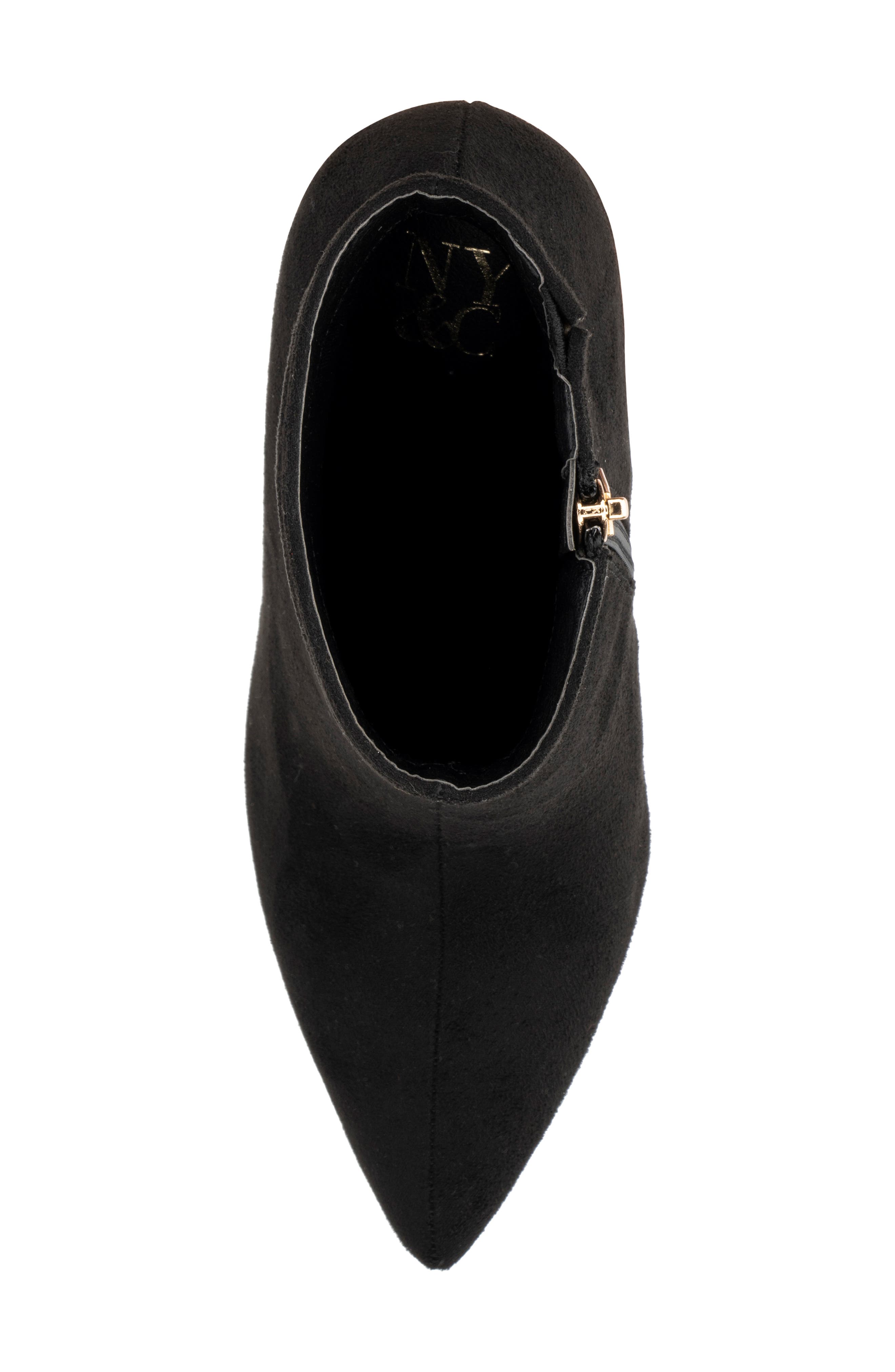 NEW YORK AND COMPANY Zhuri Faux Suede Zigzag Block Heel Bootie, Alternate, color, 