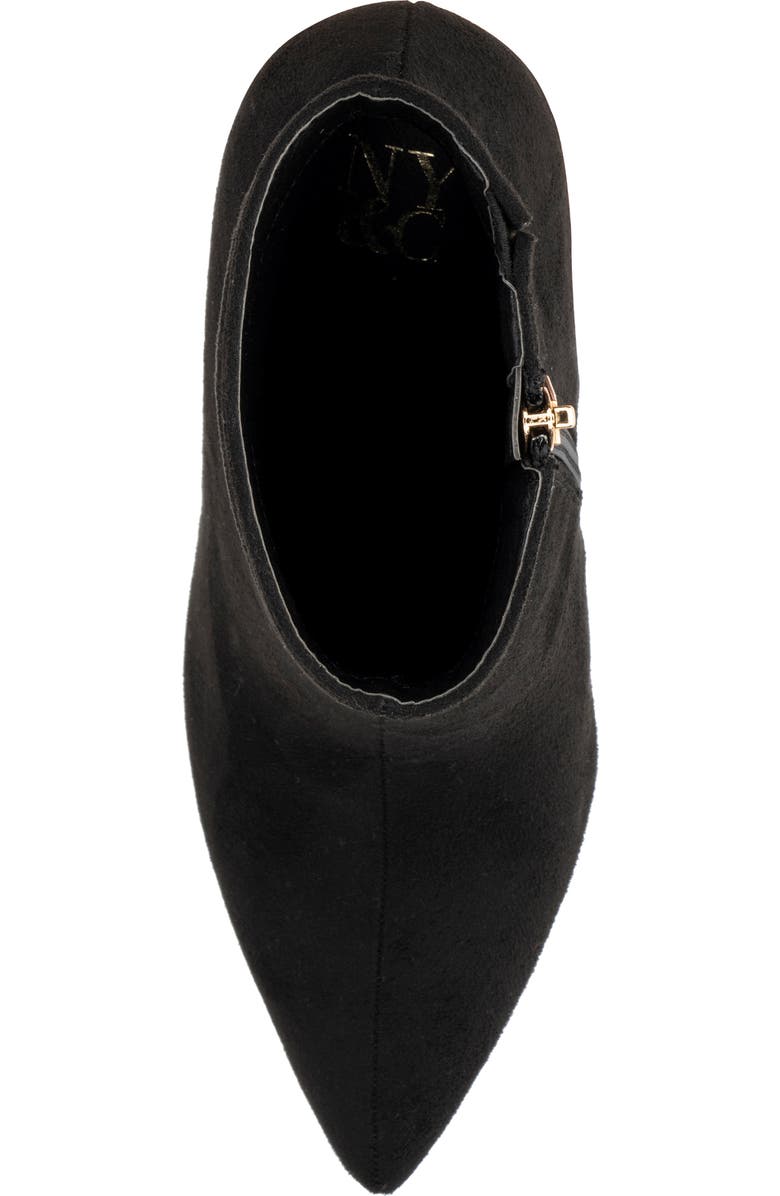NEW YORK AND COMPANY Zhuri Faux Suede Zigzag Block Heel Bootie, Alternate, color,