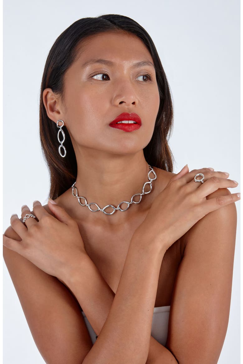 Eternal Volcan Necklace, Alternate, color, Sterling Silver