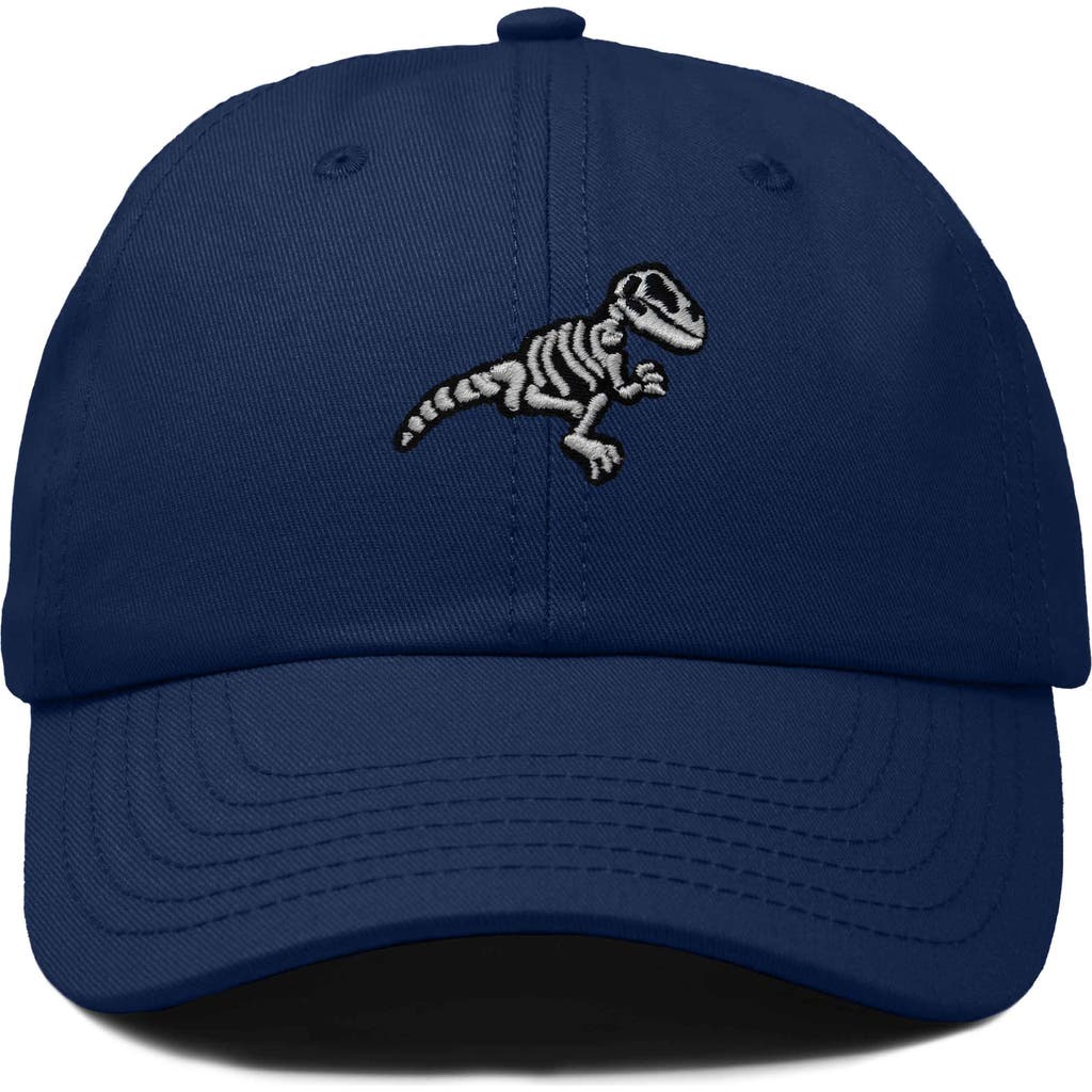 Dalix Fossil Embroidered Outdoor Hat In Navy Blue