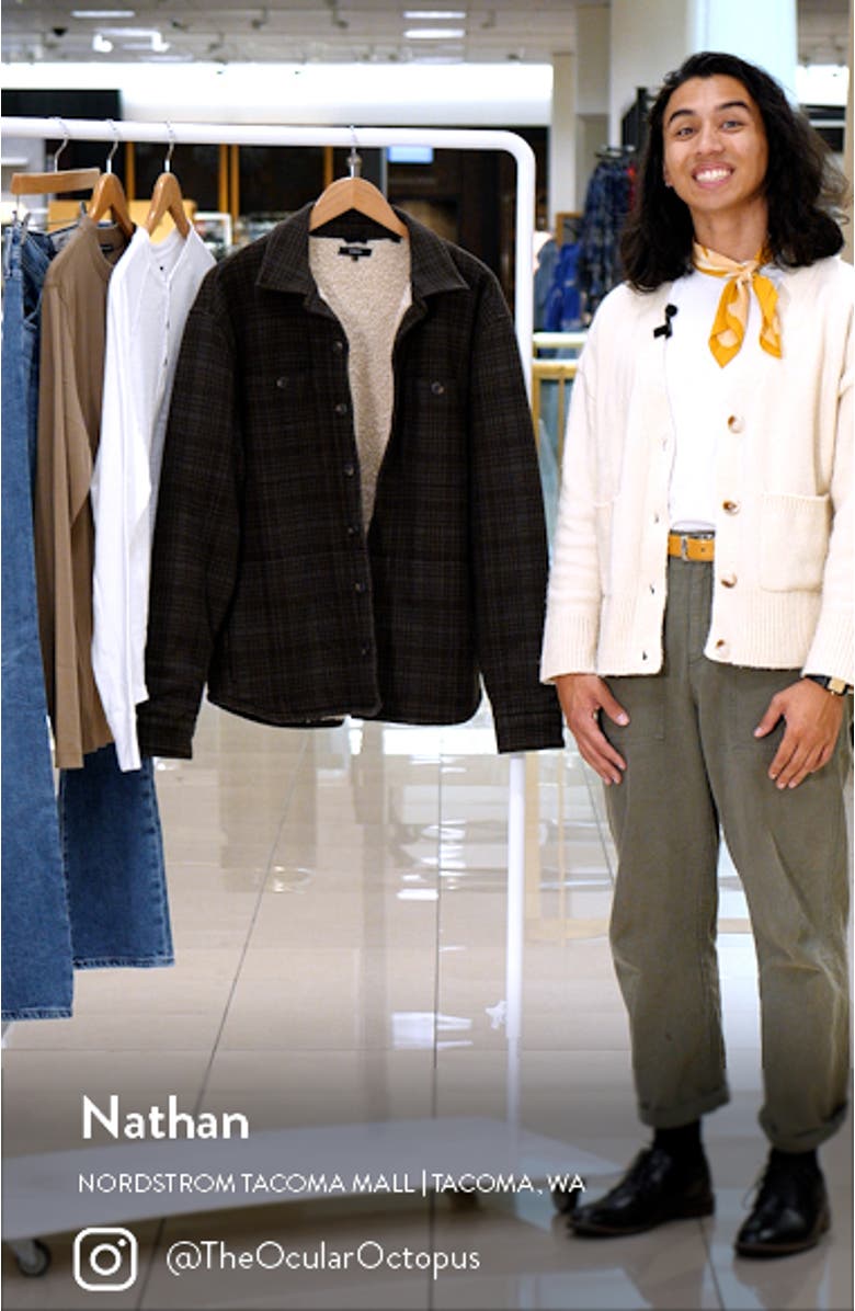 Plaid Fleece Lined Shirt Jacket, sales video thumbnail