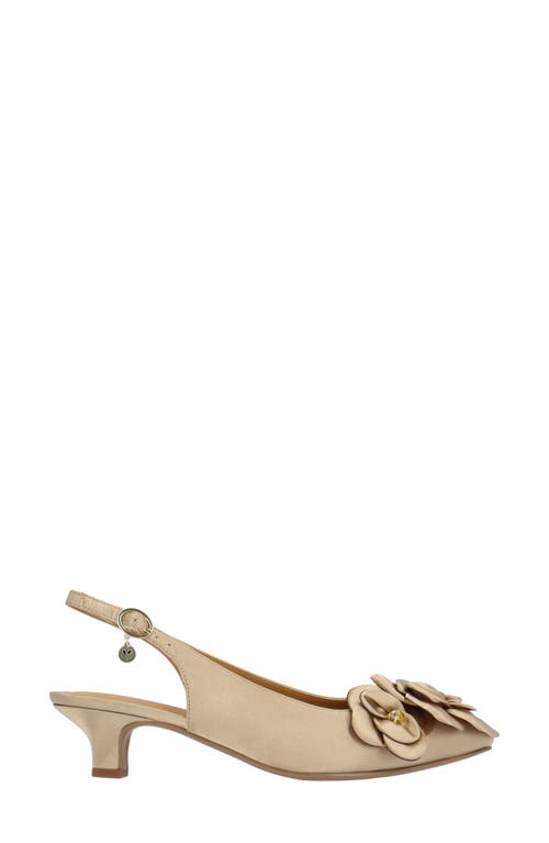 J. Reneé Jozey Pointed Toe Slingback Pump In Neutral
