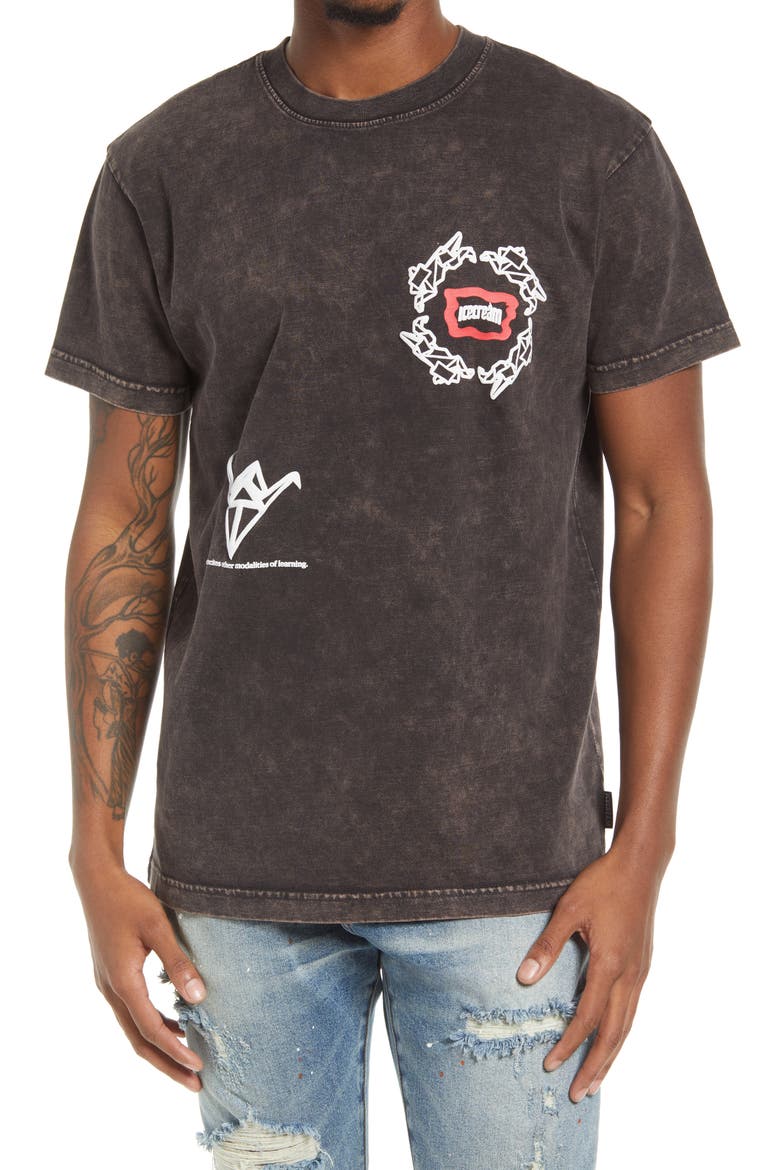 Men's Start Over Logo Cotton Graphic Tee, Main, color, SHALE