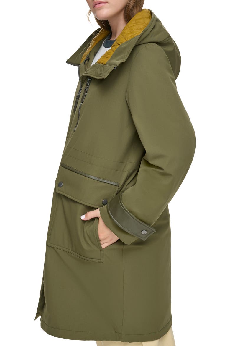 Water Resistant Hooded Jacket, Alternate, color, ARTICHOKE