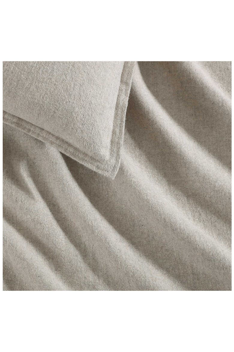 Mélange Flannel Duvet Cover & Sham Set, Alternate, color, NATURAL