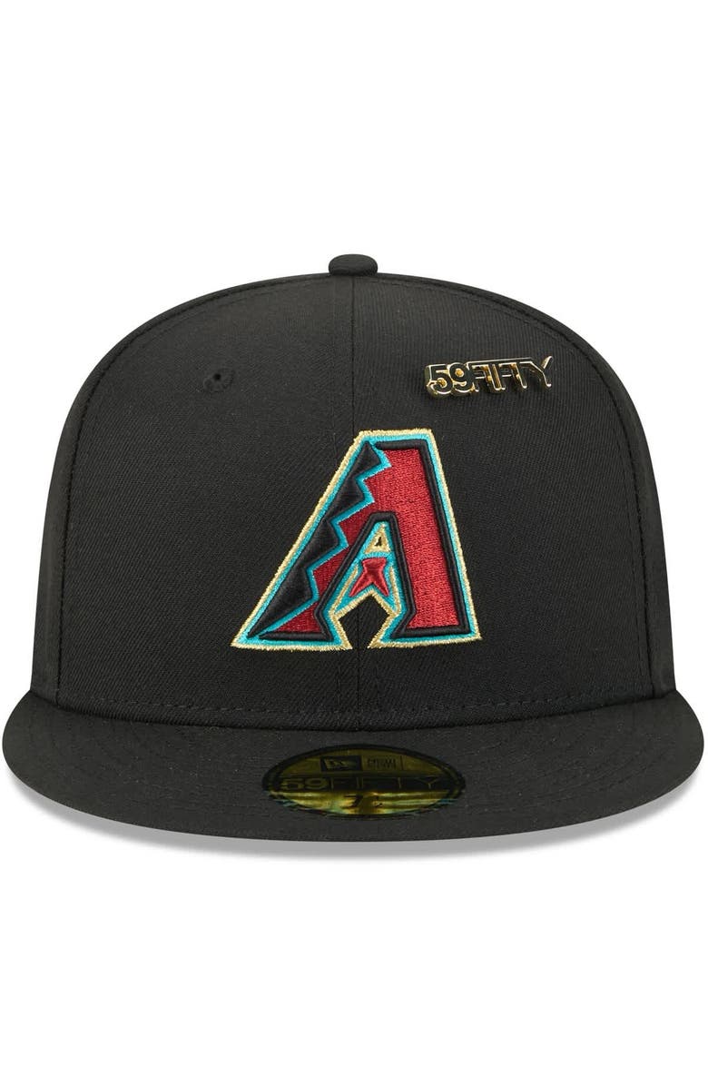 New Era Men's New Era  Black Arizona Diamondbacks 2025 59FIFTY Day 59FIFTY Fitted Hat with Pins, Alternate, color, Black