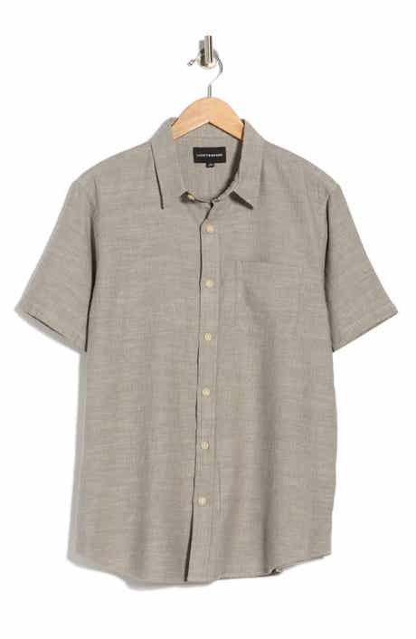 Lucky Brand San Gabriel Short Sleeve Cotton Button-Up Shirt