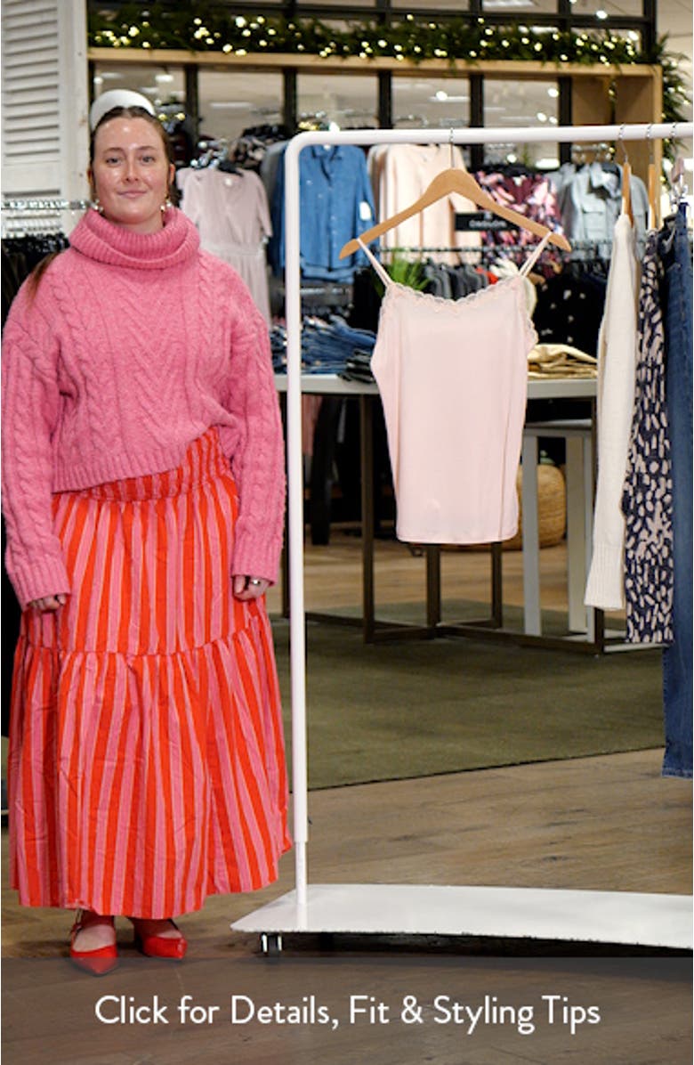 Soft Silk Lace Trim Camisole, sales video thumbnail