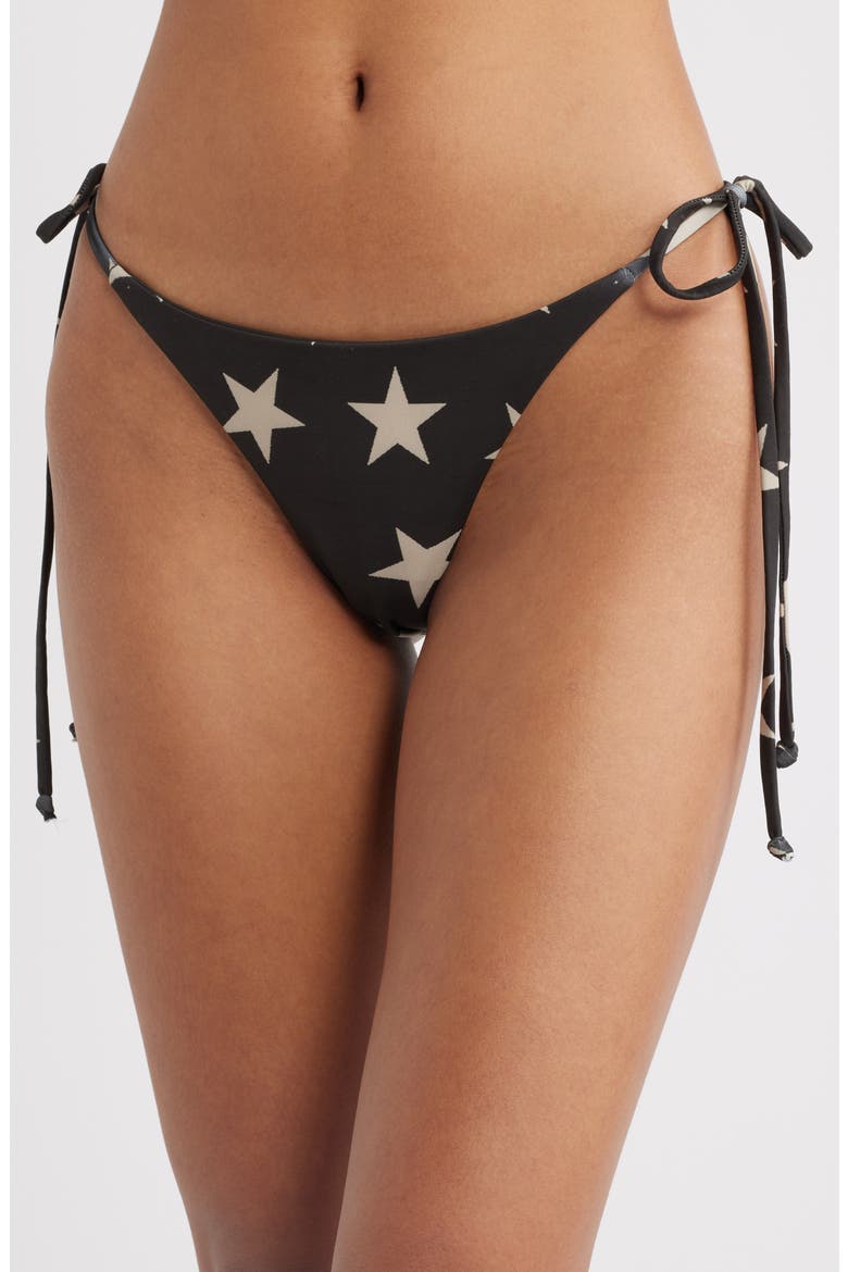 Belle Side Tie Bikini Bottoms, Main, color, STAR