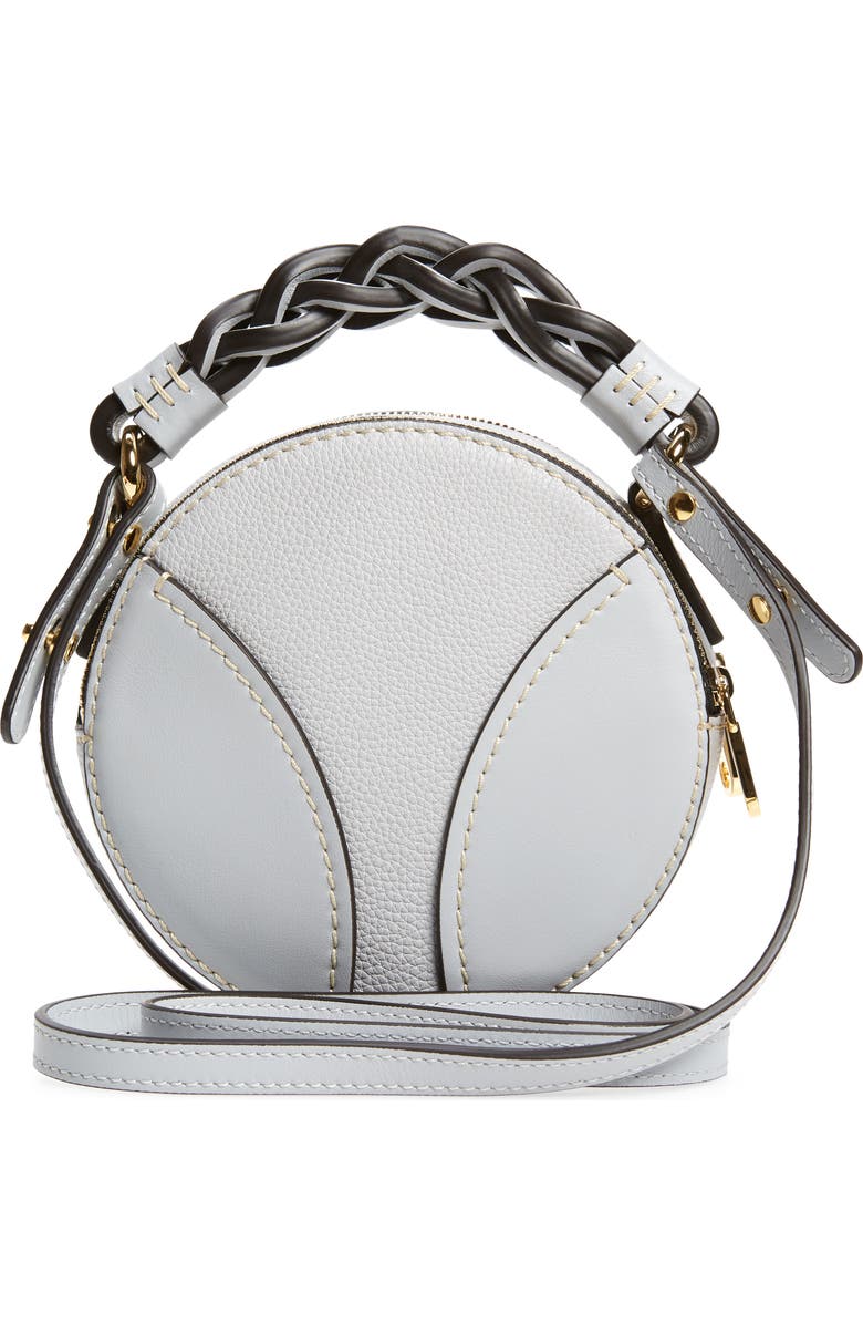 Chloé Mini Daria Braided Top Handle Leather Bag, Alternate, color,